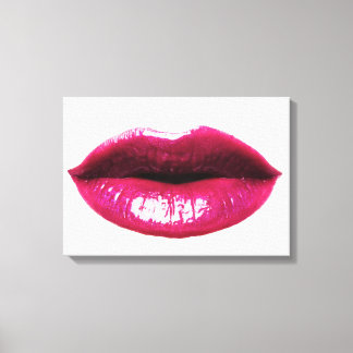 LIps reales Lienzo envuelto 20x14"