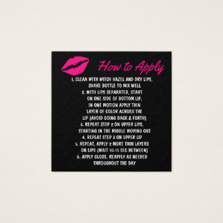 LipSense Cómo Aplicar Tarjetas