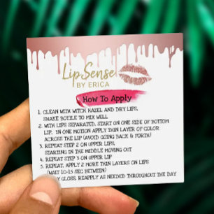 Lipsense subió el goteo del oro cómo aplicarse