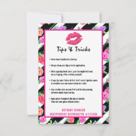 Lipstick Distribuidor Lip Tips & Tricks Kiss Card