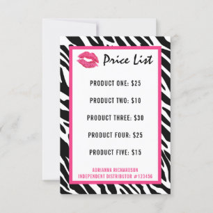 Lipstick Distribuidor Price List Zebra Kiss Lips
