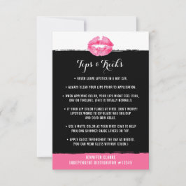 Lipstick Distribuidor Tips & Tricks Tarjeta Beso R