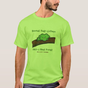 Liquen boreal del fieltro: una camiseta real de