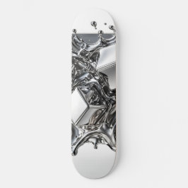 Liquid Chrome Skateboard - Metal Plateado Espejo