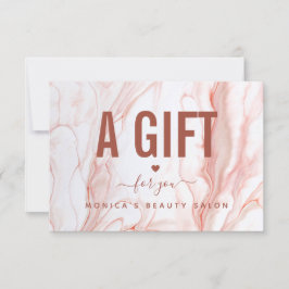 Liquid Cream Marble Chic Elegante Salón de Belleza