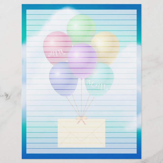 Liquidación de correo aéreo - Hoja de texto de 8,5 (Anverso)