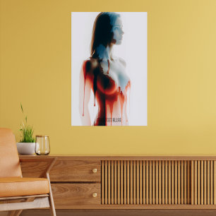 "Liquidez Allure" Arte Translúcido De Pared De Sil