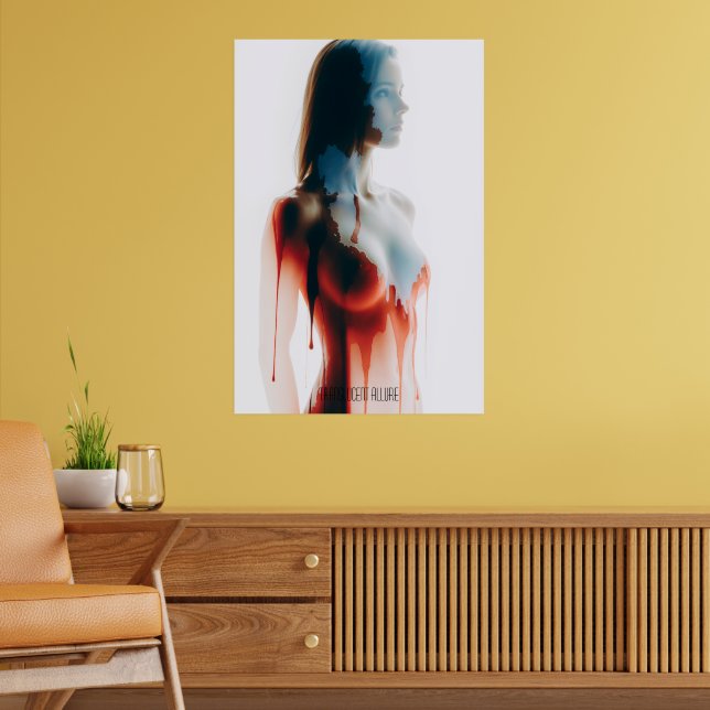 "Liquidez Allure" Arte Translúcido De Pared De Sil (Salón 2)