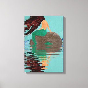 Líquido Abstracto Lienzo Envuelto en Agua de Siren