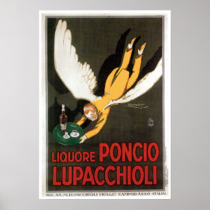 Liquore Poncio Lupacchioli Bebida de época y arte