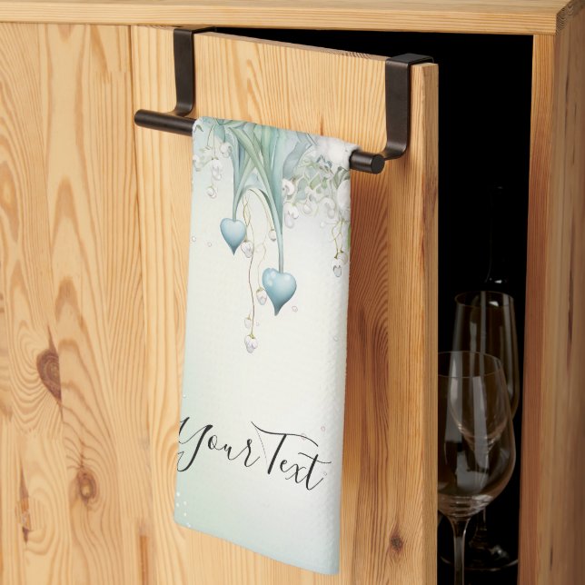 Lirio acuarela de las toallas de cocina del valle (Pliegue de tercios)