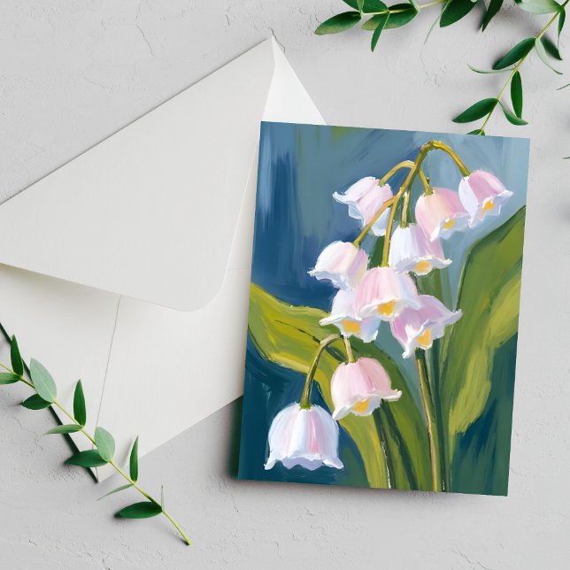 Lirio de los Valles | Tarjeta de Acuarela de Flor (Subido por el creador)
