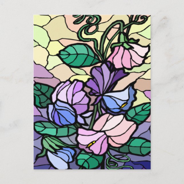 Lirio De Vidrio Alterno De La Tarjeta De Publicaci (Anverso)