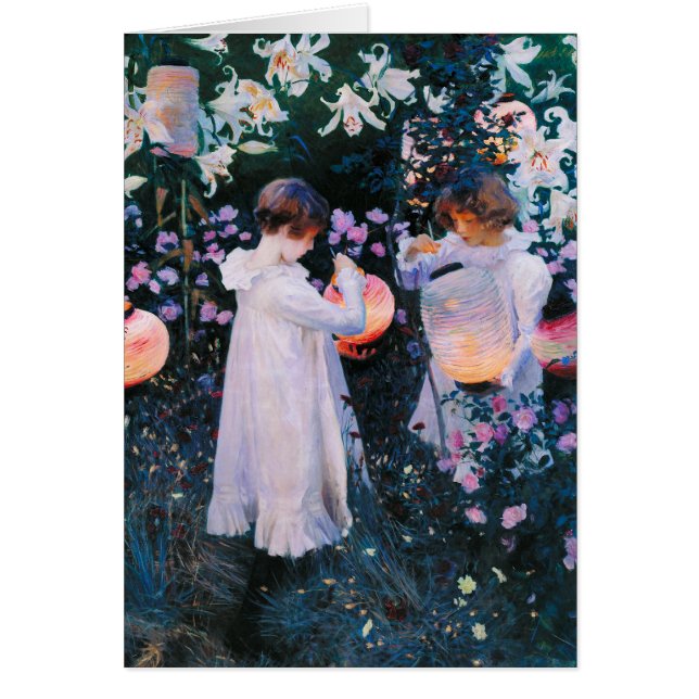 Lirio del lirio del clavel de John Singer Sargent (Frente)