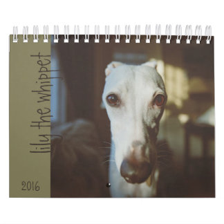 Lirio el calendario 2016 de Whippet