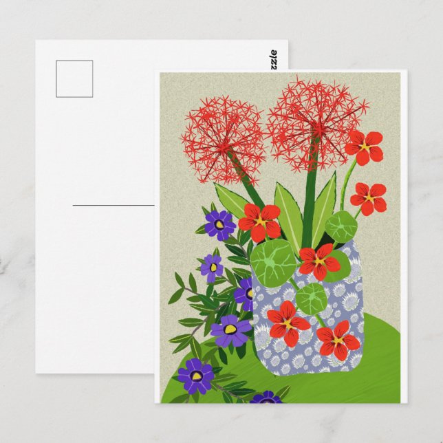 Lirio en sangre, Surfinia y Postales de Nasturcio (Anverso / Reverso)