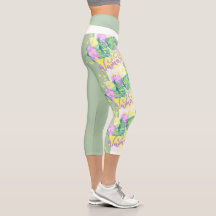 Lirio / Namaste Yoga (Verde) Capri Leggings