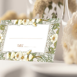 Lirio Nombre Tarjetas Boda Mesa Vintage Art Nouvea