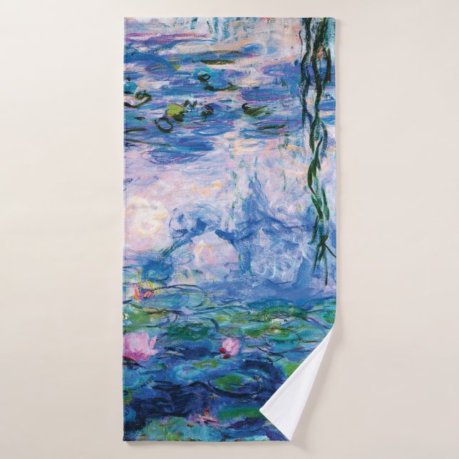 Lirios de agua de Claude Monet (Toalla de baño)