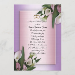 Lirios de la invitación a la boda