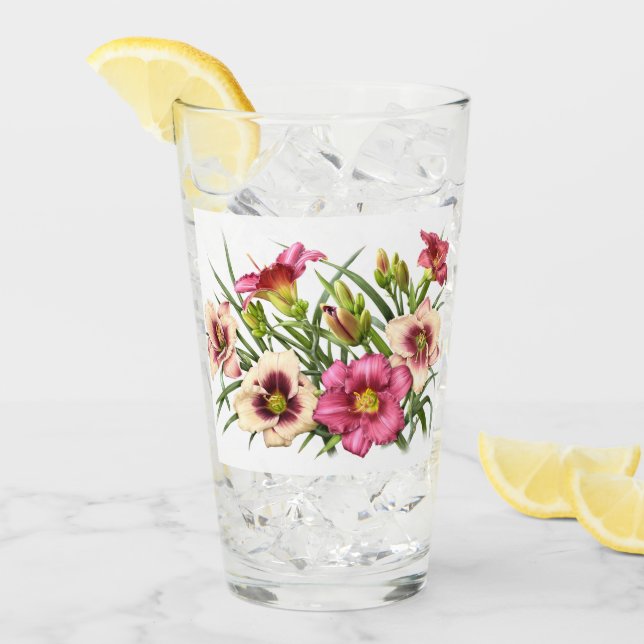 Lirios rojos florales (Anverso (hielo))