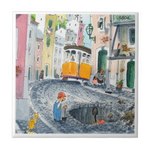 Lisboa debajo de la teja 06 de la construcción