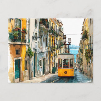 Lisboa Portugal Tarjeta Postal Viaje Vacaciones Li