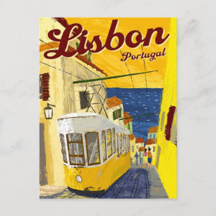 Lisboa    PortugalTarjeta postal de viaje de époc