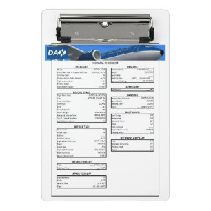 Lista de comprobación del Portapapeles de DAX 737
