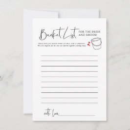 Lista de cubos | Juego de ducha de novia