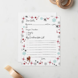 Lista De Deseos Infantiles A La Tarjeta De Página