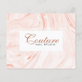 Lista de menús de Swirls de Mármol blanco y Rosa d