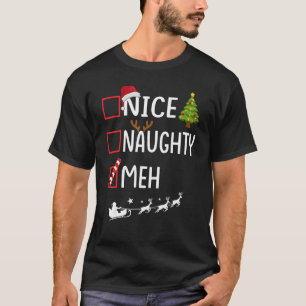 Lista de Navidad Camisetas de Navidad Santa Claus,