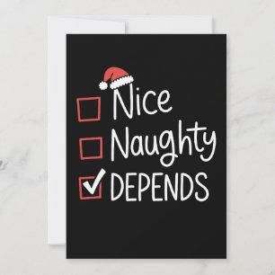 Lista de Navidad de Depende Travieso Bueno Xmas Sa