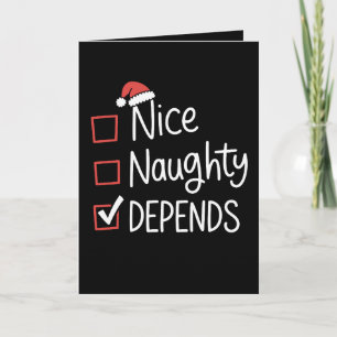 Lista de Navidad de Nice Naughty Depends Navidad S
