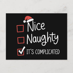 Lista de Navidad de Santa complicada agradable tra