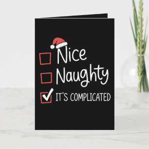 Lista de Navidad de Santa complicada Buena Mala