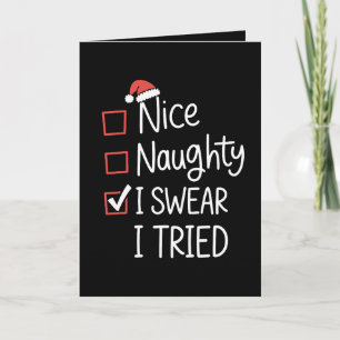 Lista de Navidad Xmas Bonito Travieso Juro Que Lo