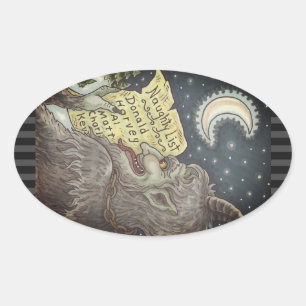 LISTA DE NIÑOS MALOS DE KRAMPUS PEGATINAS DE NAVID