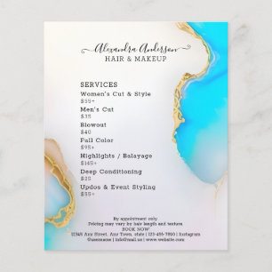 Lista de precios de Aqua Marble Gold Details Opal 