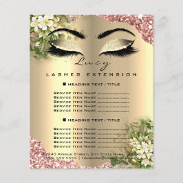 Lista de precios de artista de maquillaje de pesta