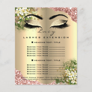 Lista de precios de artista de maquillaje de pesta