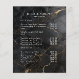 Lista de precios de código QR de salón de mármol n