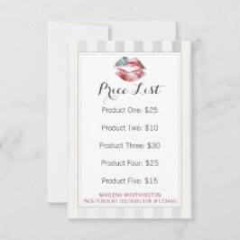 Lista de Precios de Distribuidor de Labiales Tarje