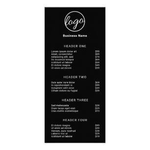 Lista de Precios de Menú de Servicio Simple Logo N