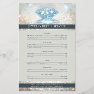 Lista de Precios de Reparación de Joyas Volador de