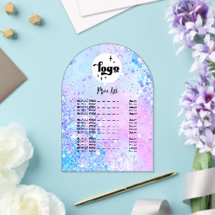 lista de precios de salón de belleza Invitación de