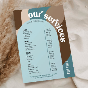 Lista de precios de servicios empresariales Neutra