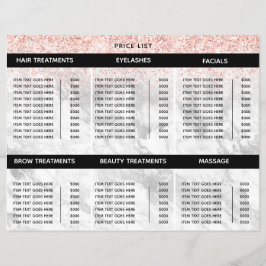 Lista de Precios de Stylish Pink Salon Spa