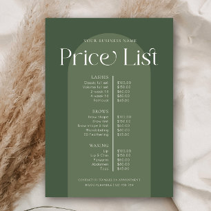 Lista de precios de venta de las uñas de pelo verd